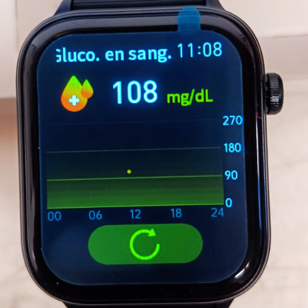 RELOJ CON MEDIDOR DE GLUCOSA