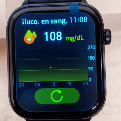 RELOJ CON MEDIDOR DE GLUCOSA