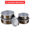 JUEGO DE TAPER INOXIDABLE 5 EN 1
