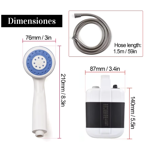 DUCHA PORTATIL MULTIFUNCIONAL