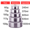 JUEGO DE TAPER INOXIDABLE 5 EN 1